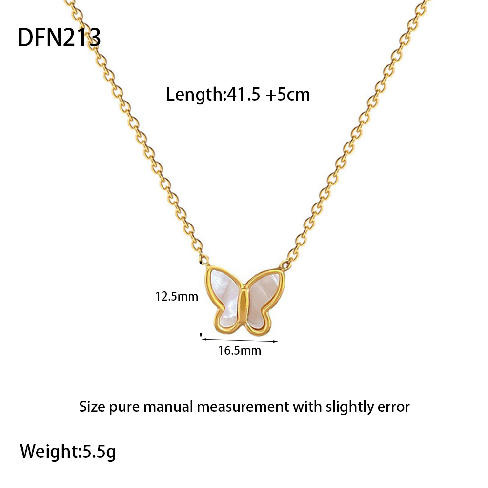 Romantic Series Sweet Bow Knot Stainless Steel  Women's Pendant Necklaces
