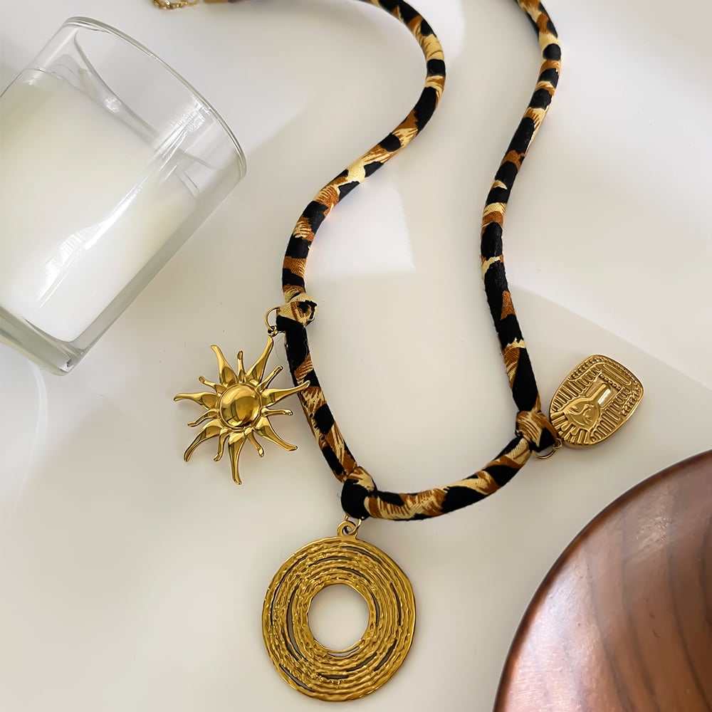1 Piece Stainless Steel Gold Color Pendant Necklace h5Picture5