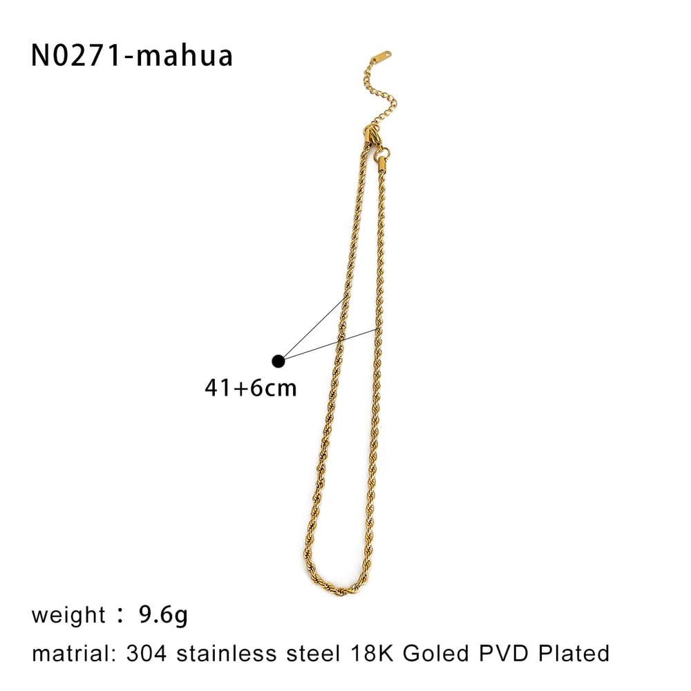 1 Piece Heart Stainless Steel Gold Color Pendant Necklace h5Picture2