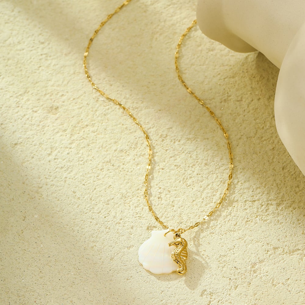 Vacation Turtle Stainless Steel Gold Color Women's Pendant Necklaces h5Picture4