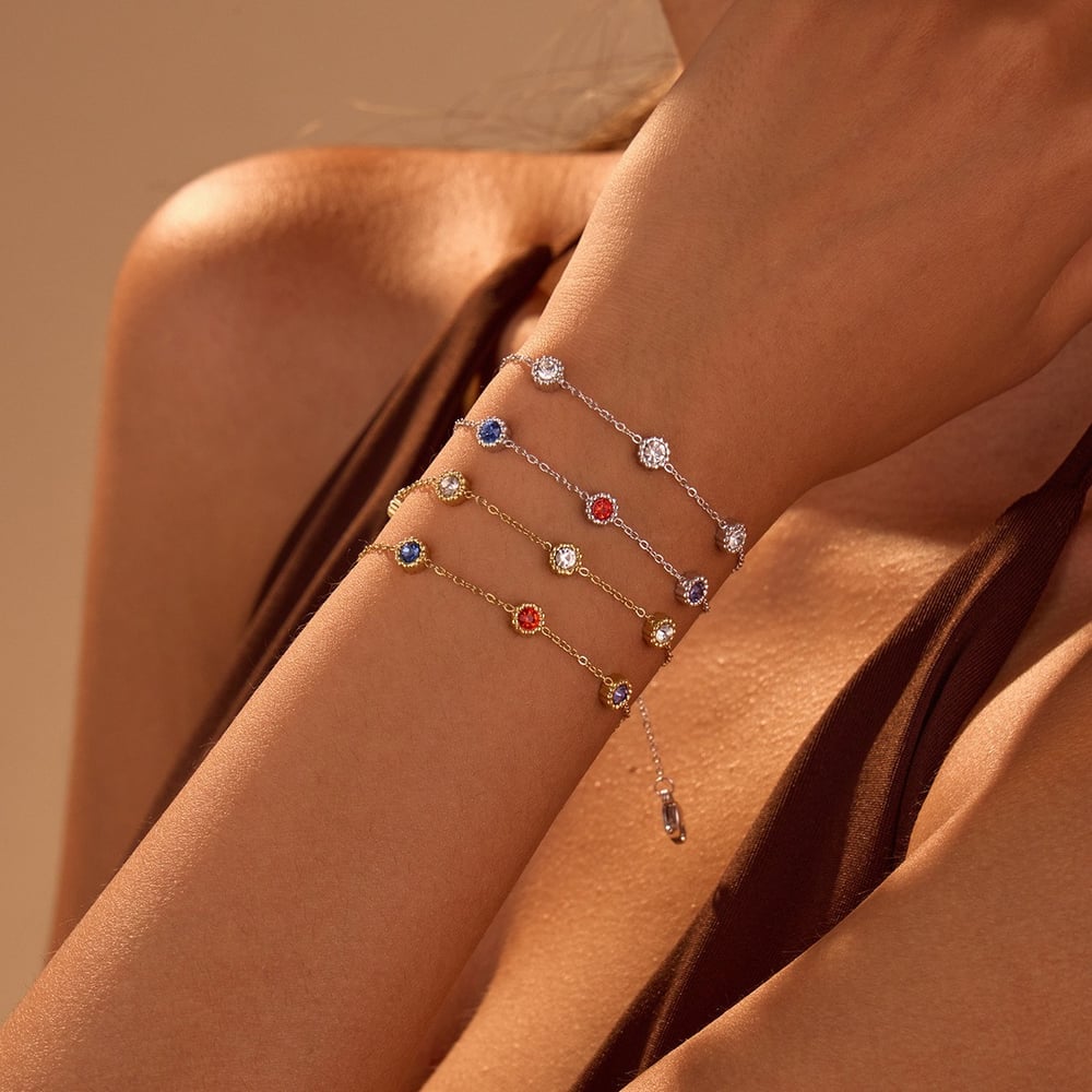 Luxuriöse Serie Tägliche geometrische Edelstahl Gold Farbe Damen Kette Halsketten h5Bild4