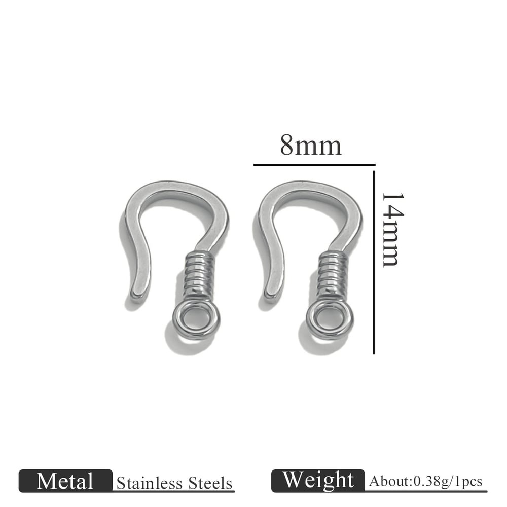 1 Piece Designable DIY Animal Stainless Steel Jewelry Closures
