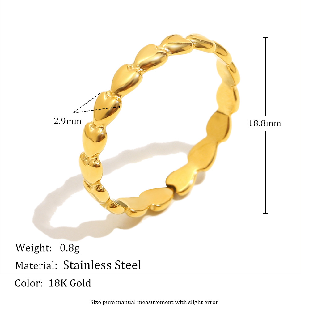 Simple Series Daily Solid Color Stainless Steel Minimalist Rings h5Picture5