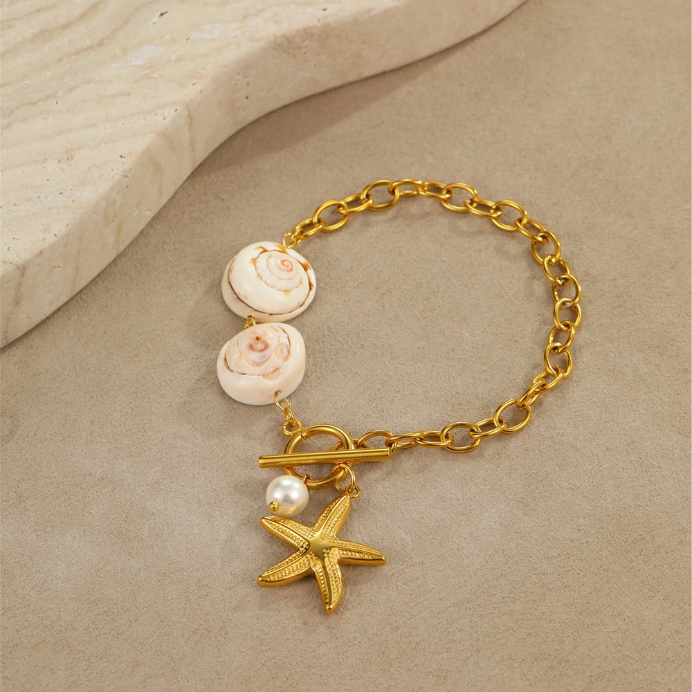 Colliers à pendentif géométriques en acier inoxydable pour femmes, vacances romantiques h5Image4