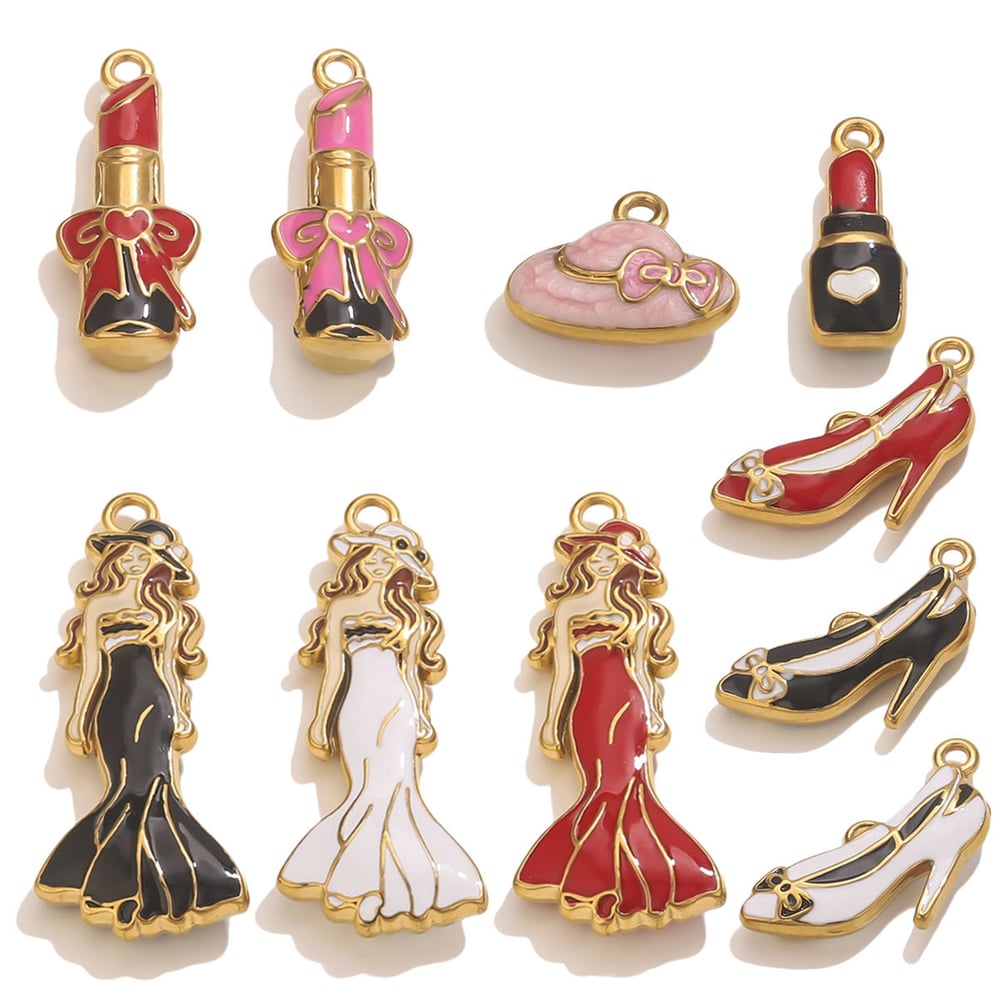 1 Piece DIY Beauty Stainless Steel Women's Pendants h5Picture4