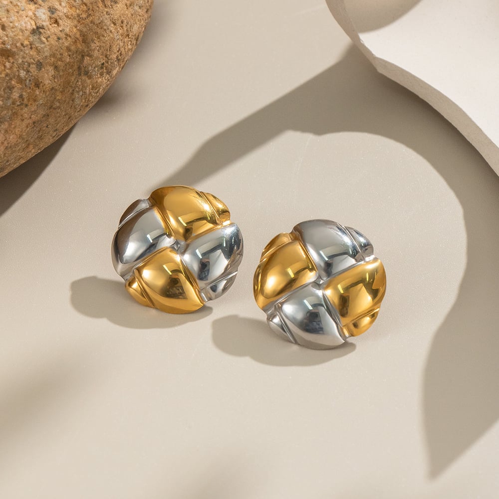 1 Pair Stainless Steel Mixed Color Stud Earrings Picture4