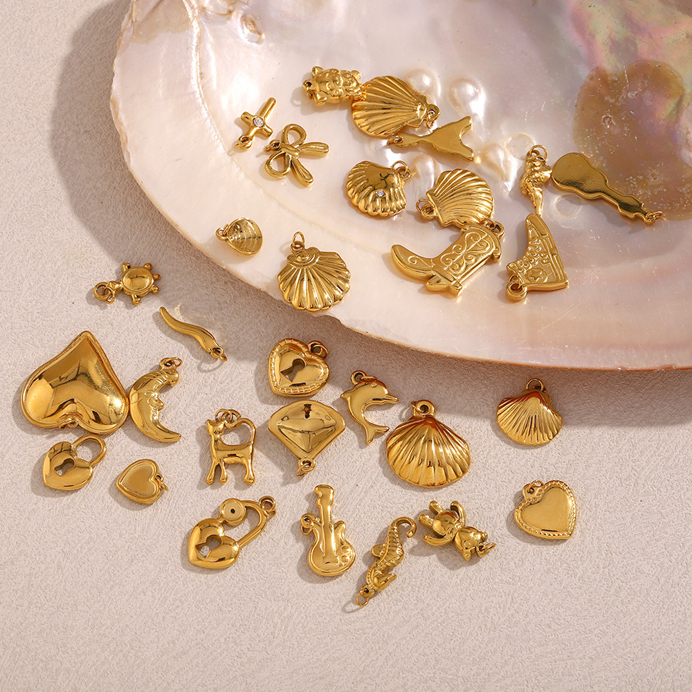 Simple Series Tägliche einfarbige Edelstahl-Damenanhänger h5Bild2