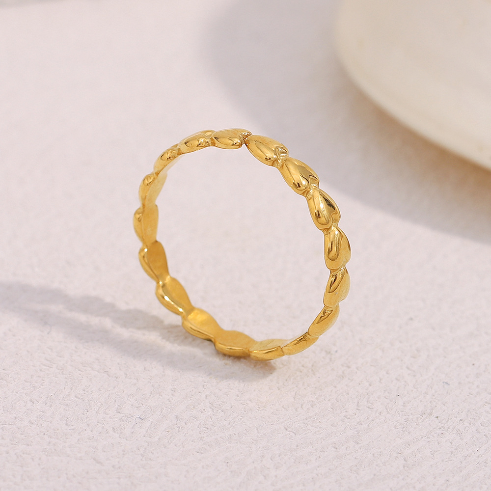 Simple Series Daily Solid Color Stainless Steel Minimalist Rings h5Picture3