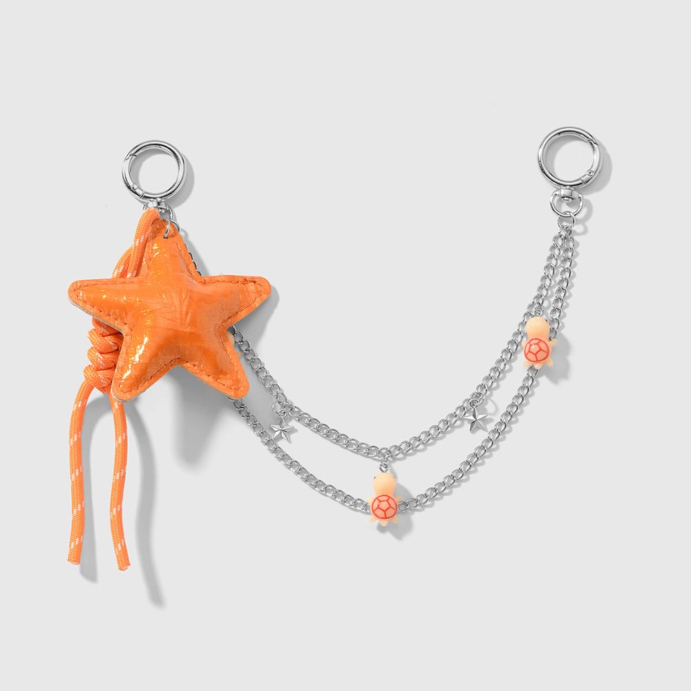 1 Piece Leather Five-pointed Star Bag Charms