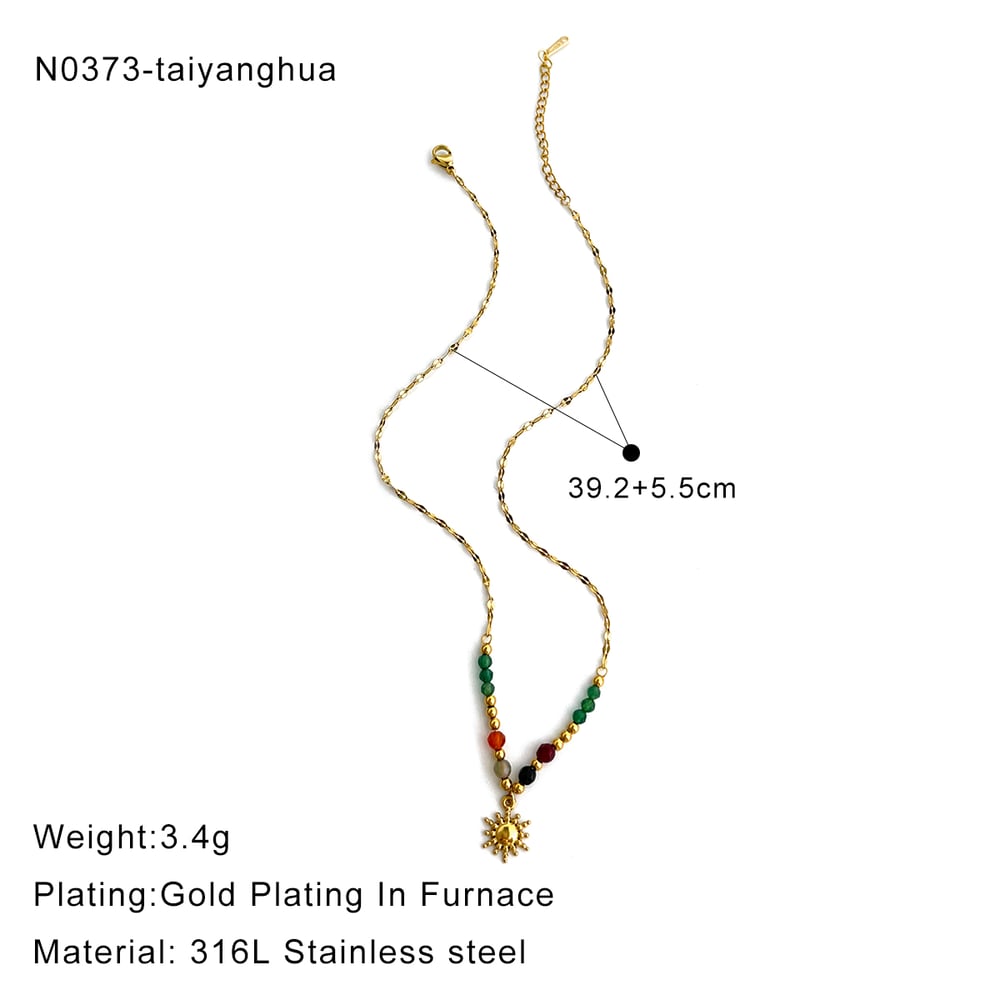 1 Piece Stainless Steel Gold Color Pendant Necklace h5Picture2