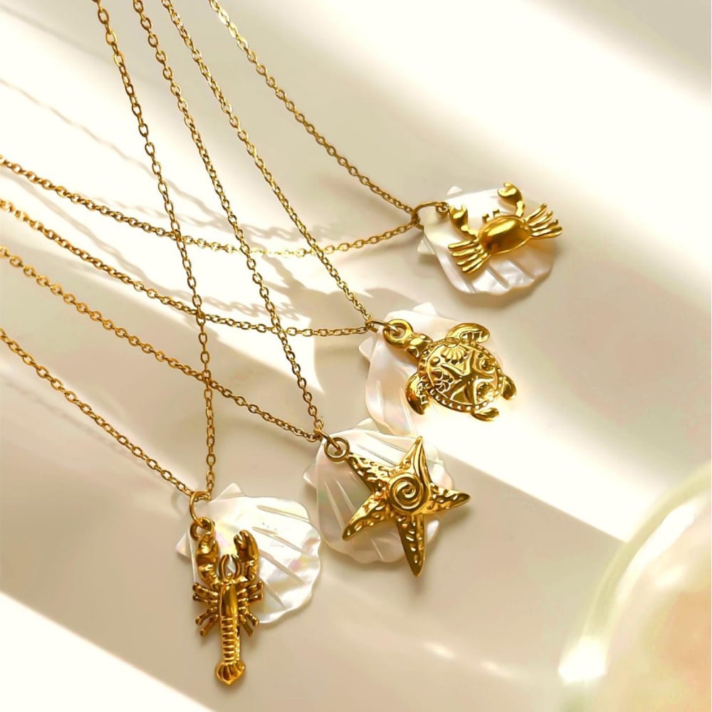 1 Piece Stainless Steel Gold Color Pendant Necklace h5Picture5