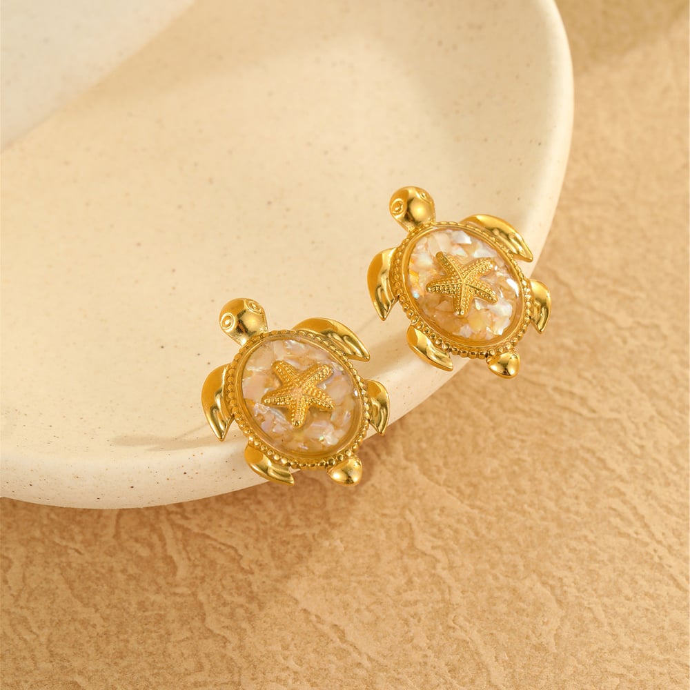 Romantic Series Vacation Animal Stainless Steel  Women's Stud Earrings Picture4