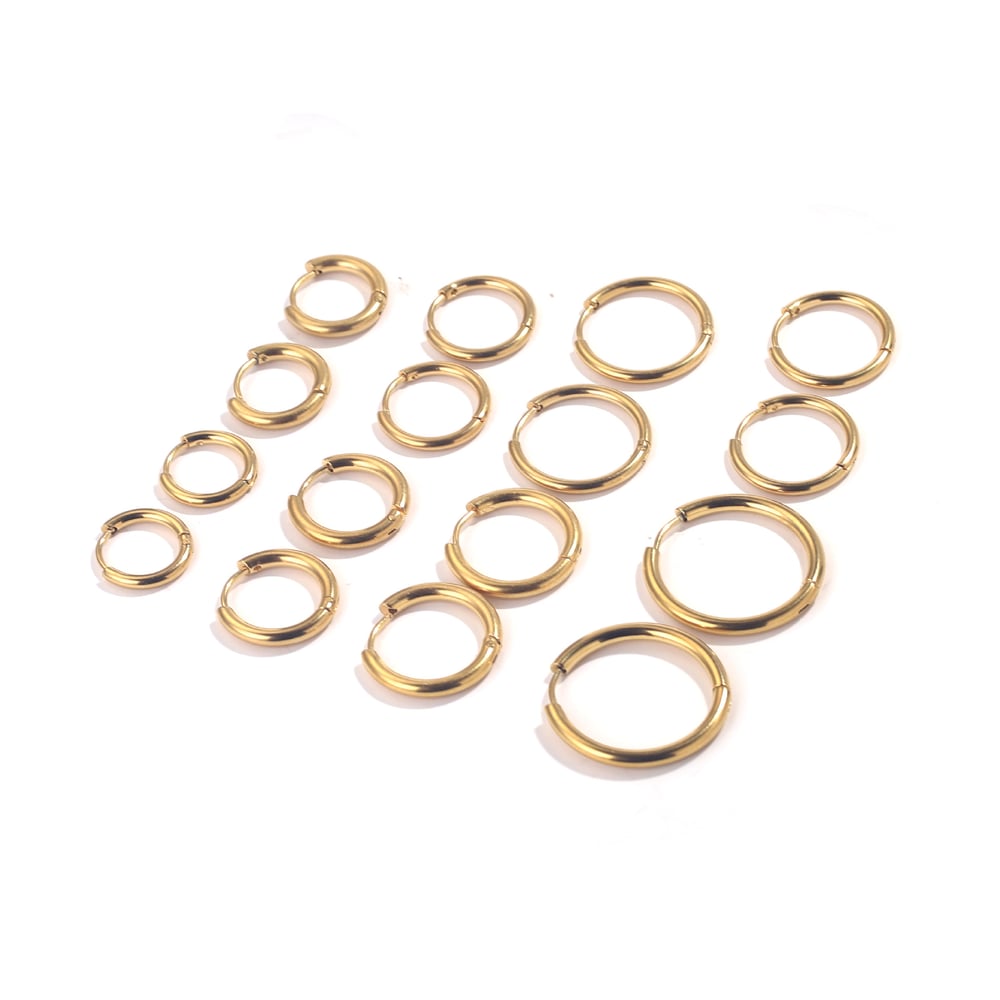 1 Piece Simple DIY Hoop Stainless Steel Jewelry Closures h5Picture3