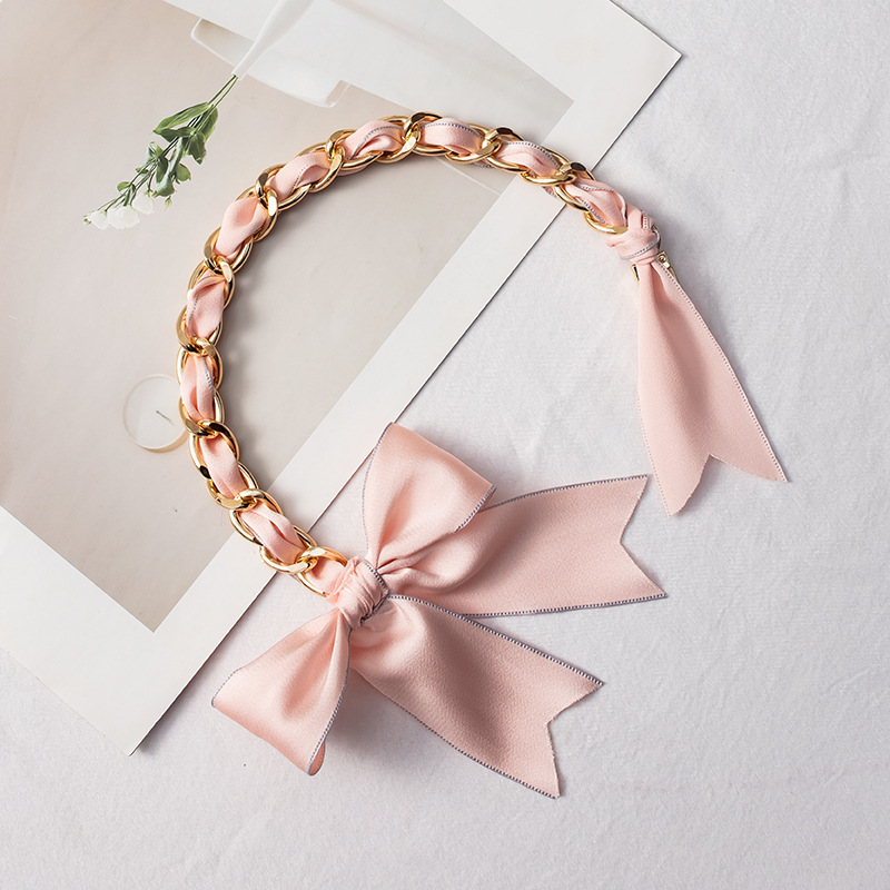 1 Piece Bow Knot Aluminum Women's Bag Extension Chain