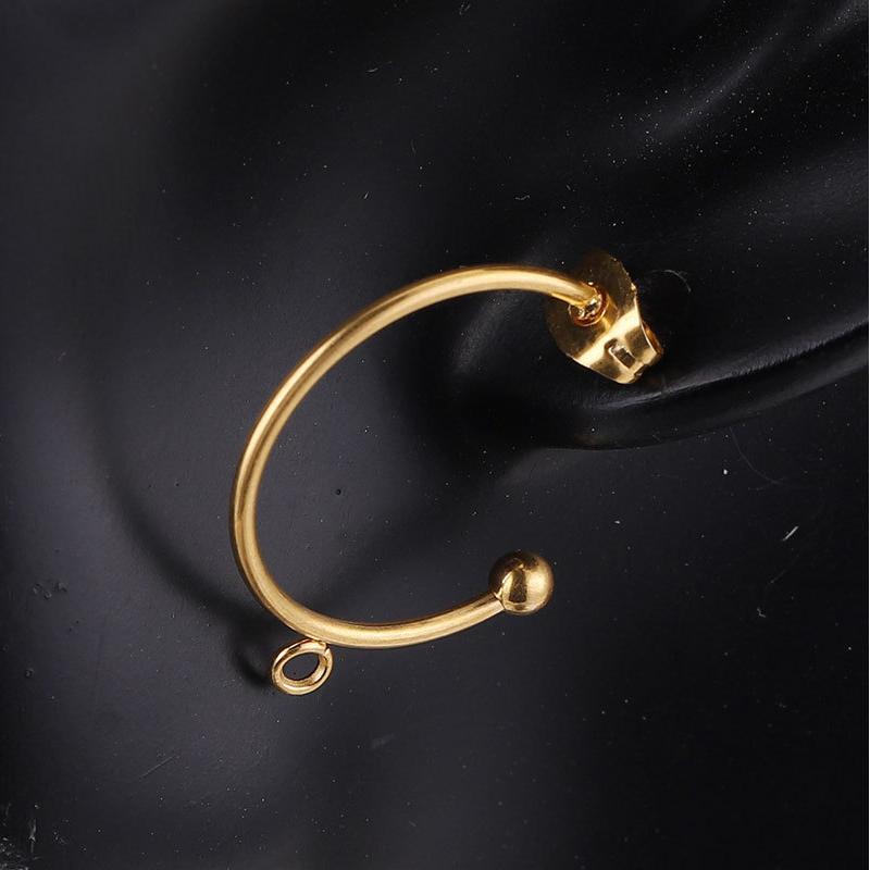 1 Piece Simple Series DIY Solid Color Stainless Steel Jewelry Charms Picture4