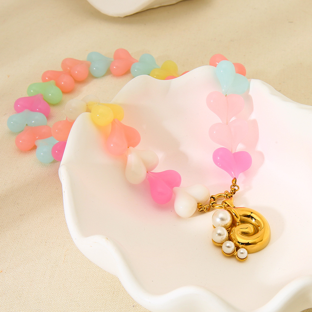 1 Piece Romantic Acrylic Beaded Necklace h5Picture4