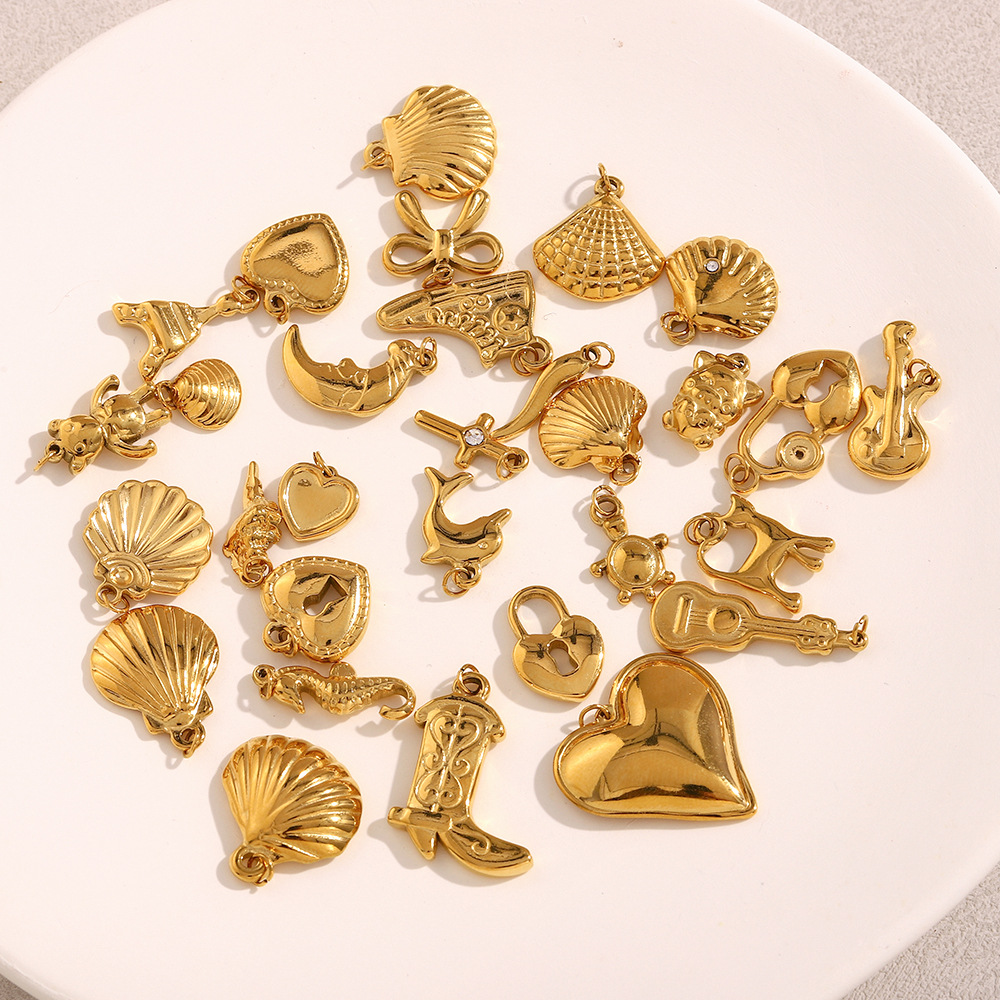 Simple Series Tägliche einfarbige Edelstahl-Damenanhänger h5Bild3