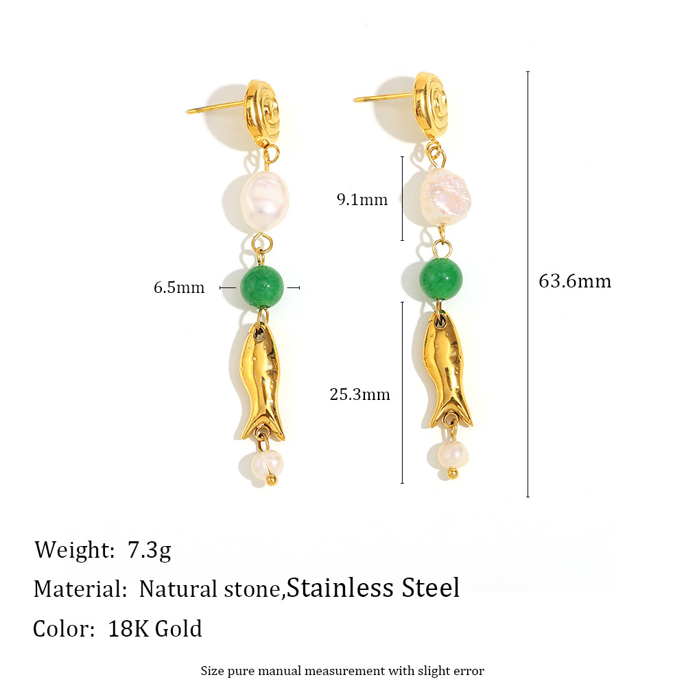 1 Pair Simple Series Elegant Animal Stainless Steel Women's Drop Earrings Picture4