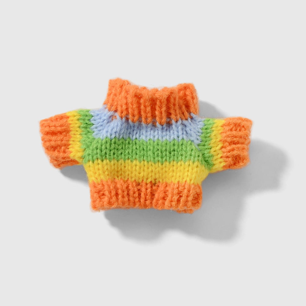 1 pieza linda ropa de suéter de muñeca a rayas