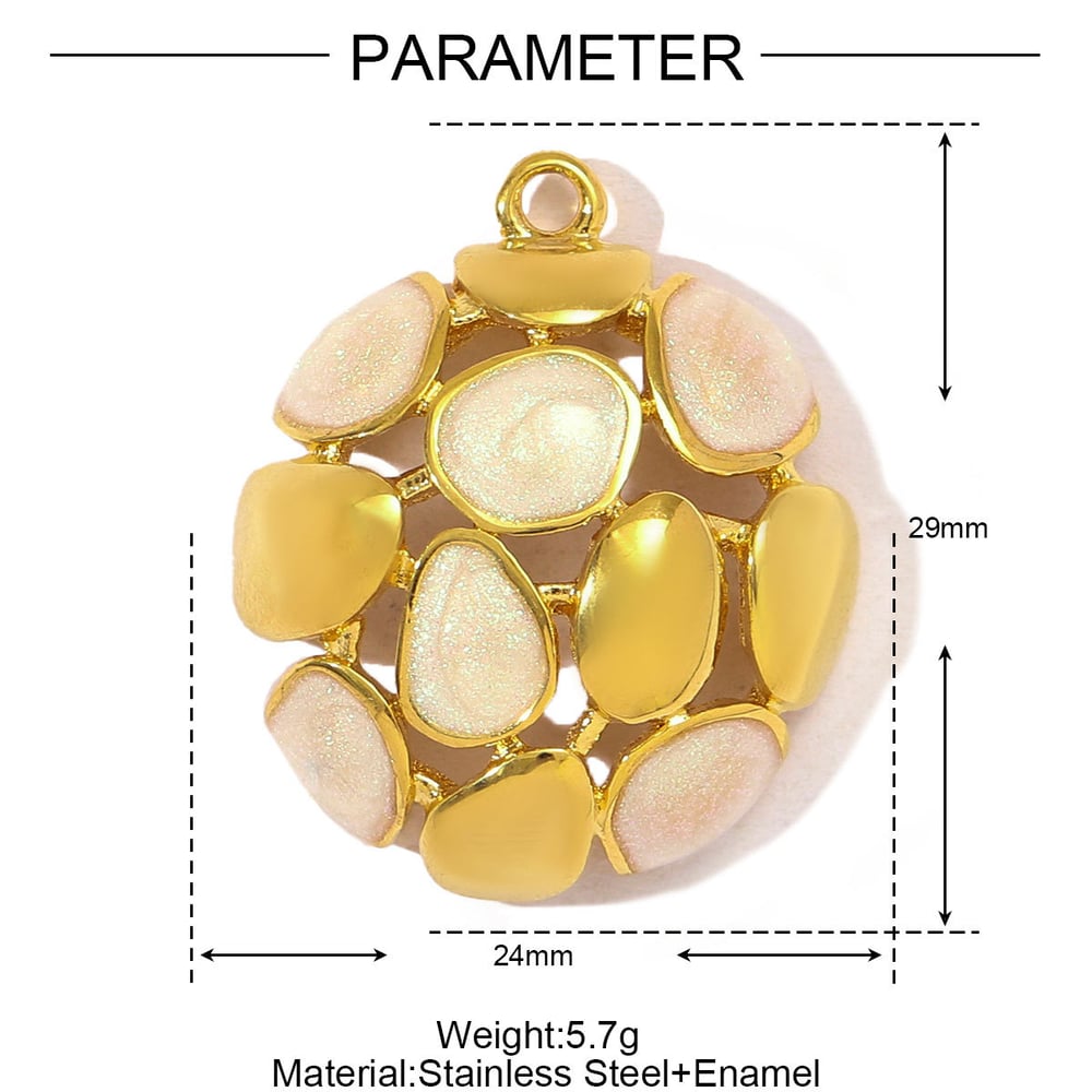 1 Piece Daily Sun Stainless Steel Gold Color Women's Pendants Picture2