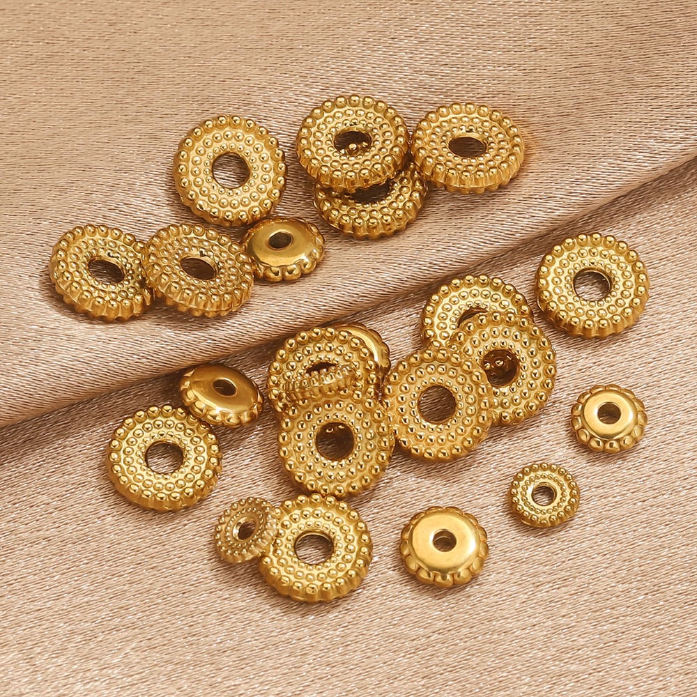 1 Piece Daily Spacer Beads Stainless Steel Jewelry Charms h5Picture3