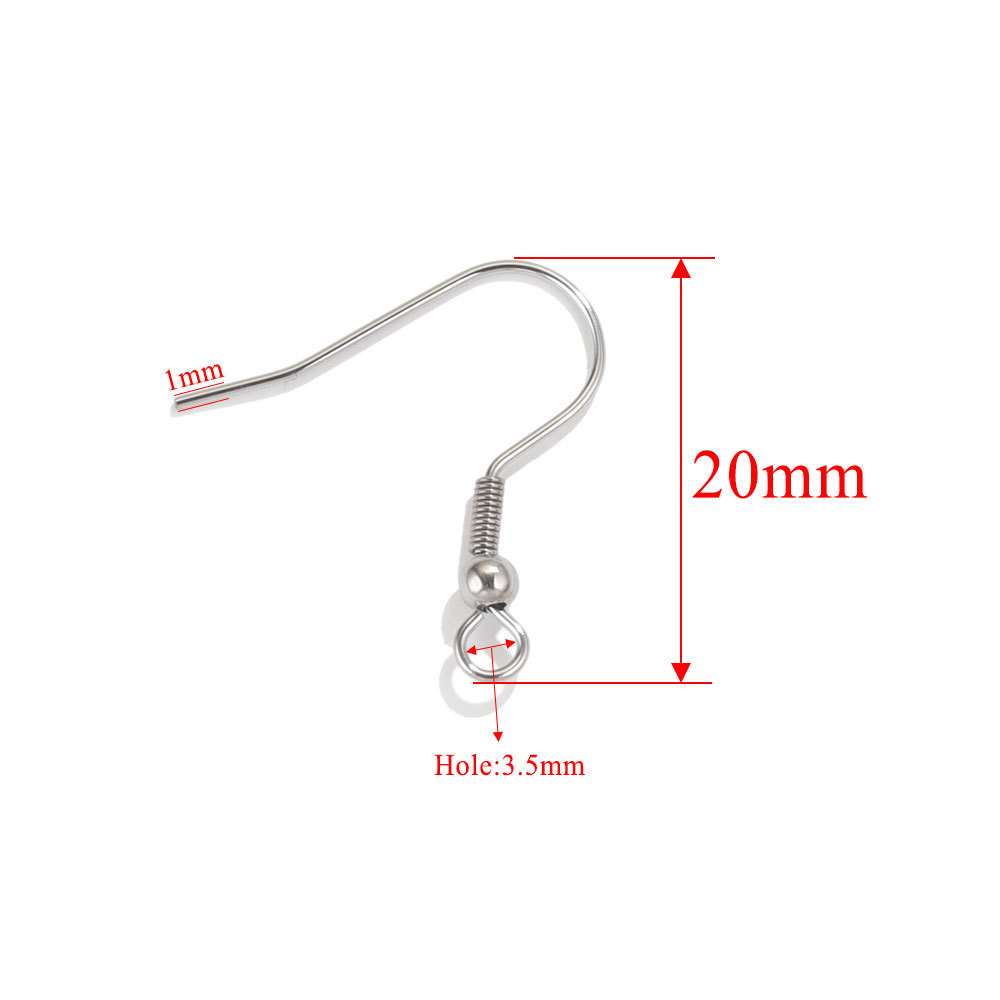 1 Piece Ear Hook Daily Solid Color Stainless Steel Jewelry Charms Picture2