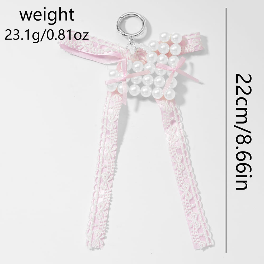 1 Piece Beaded Heart Bag Charm Picture7