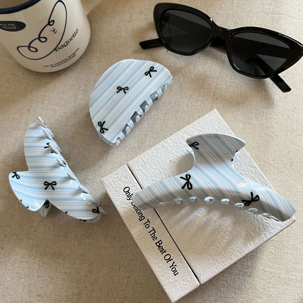 1 Pair Simple Series Sweet Bow Knot Acetate Women's Hair Claws h5Picture4