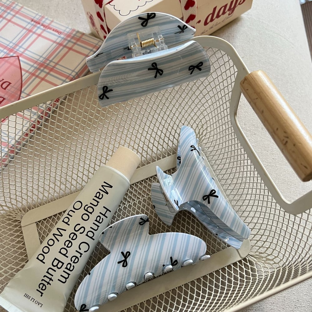 1 Pair Simple Series Sweet Bow Knot Acetate Women's Hair Claws h5Picture3