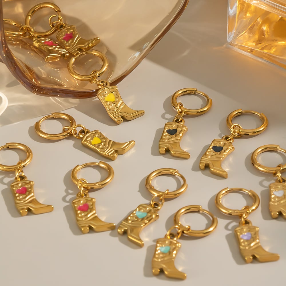 1 Pair Simple Irregular Shape Stainless Steel  Gold Color  Women's Drop Earrings Picture4