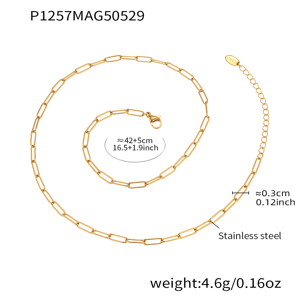 1 Piece Marine Organism Stainless Steel Gold Color Women's Pendant Necklaces