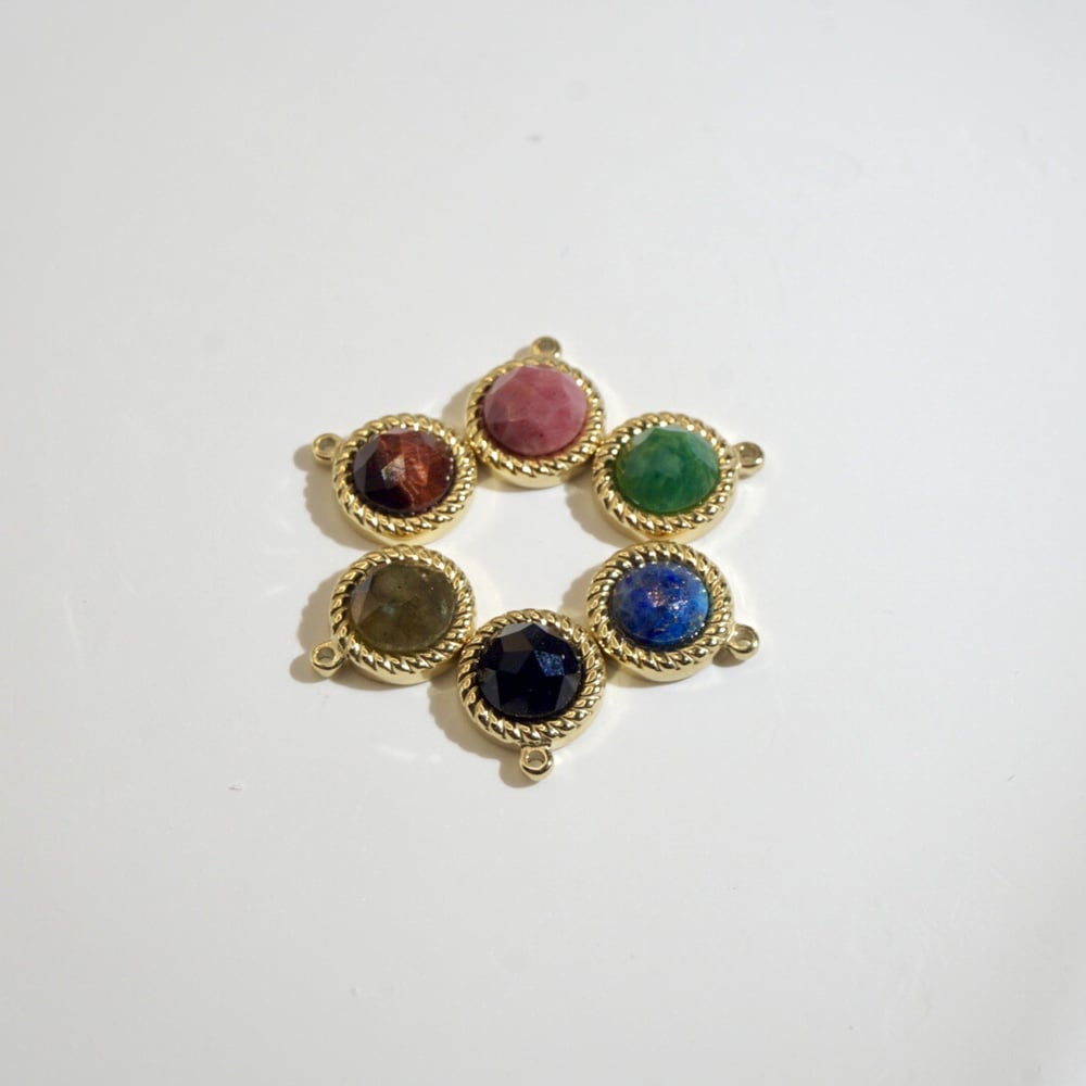 1 Parça Romantik Kendin Yap Düzensiz Şekilli Doğal Taşlı Kadın Kolye Ucu h5Resim2