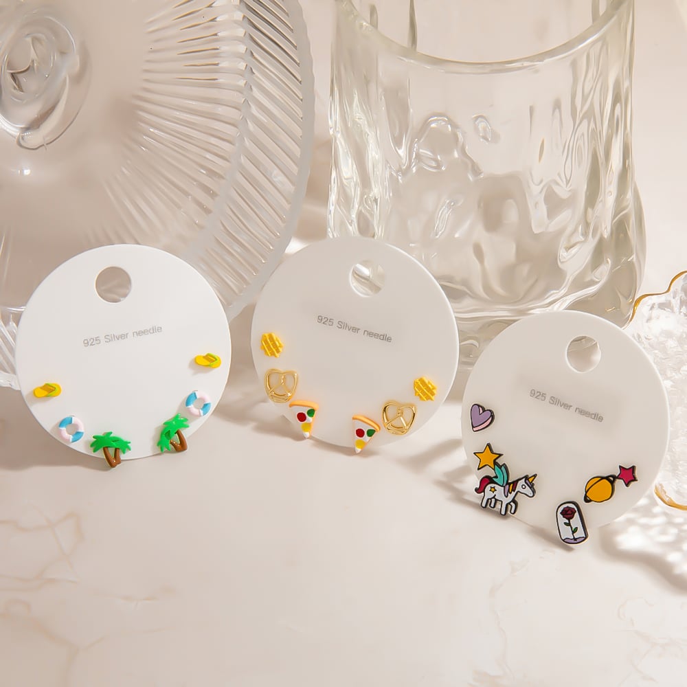 Cute Ocean Series 925 Sterling Women's Stud Earrings h5Picture4