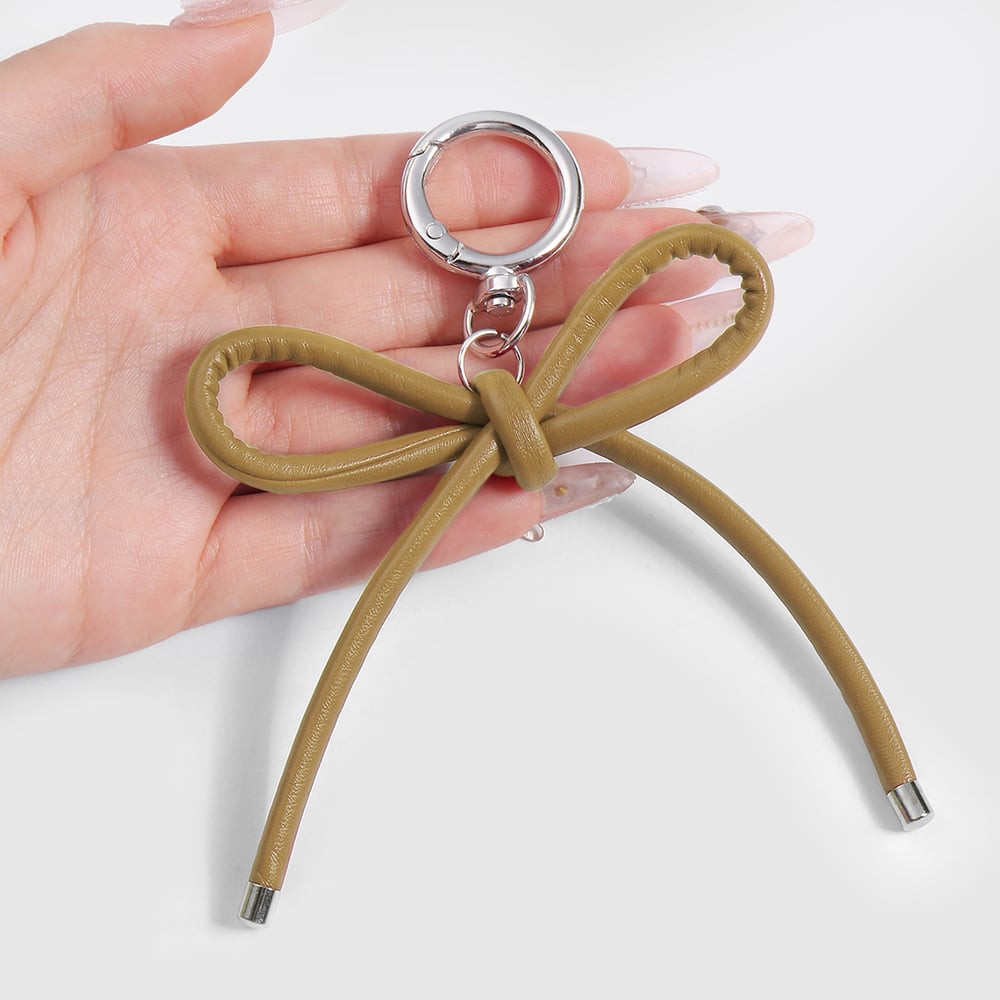 1 Stück Taschenanhänger mit Schleife und Leopardenmuster Bild5