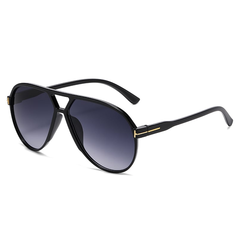 1 Pair Simple Series Daily Patchwork Unisex Sunglasses 