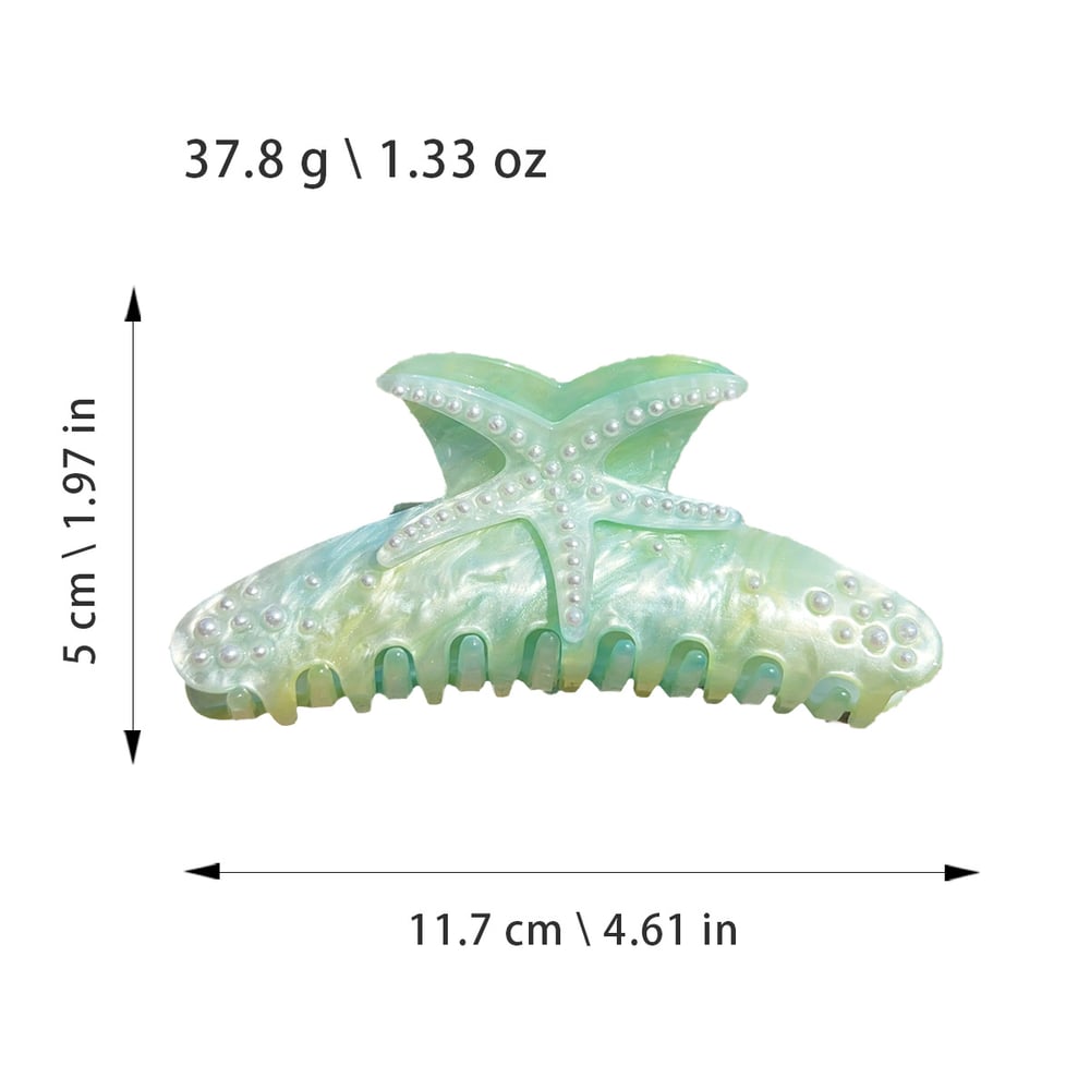 1 Piece Beach Starfish Acrylic Women's Hair Claws h5Picture9