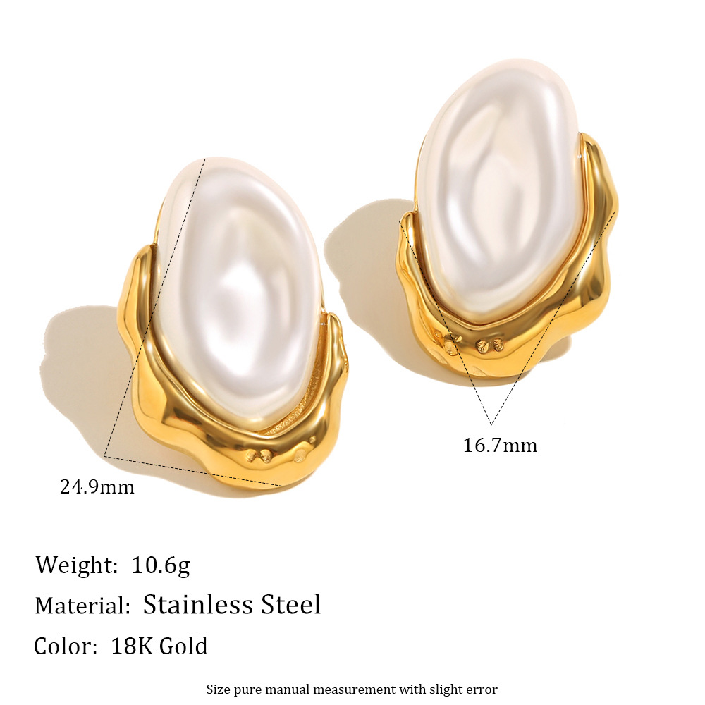 1 Piece Simple  Elegant Irregular Shape Stainless Steel  Women's Gemstone Rings