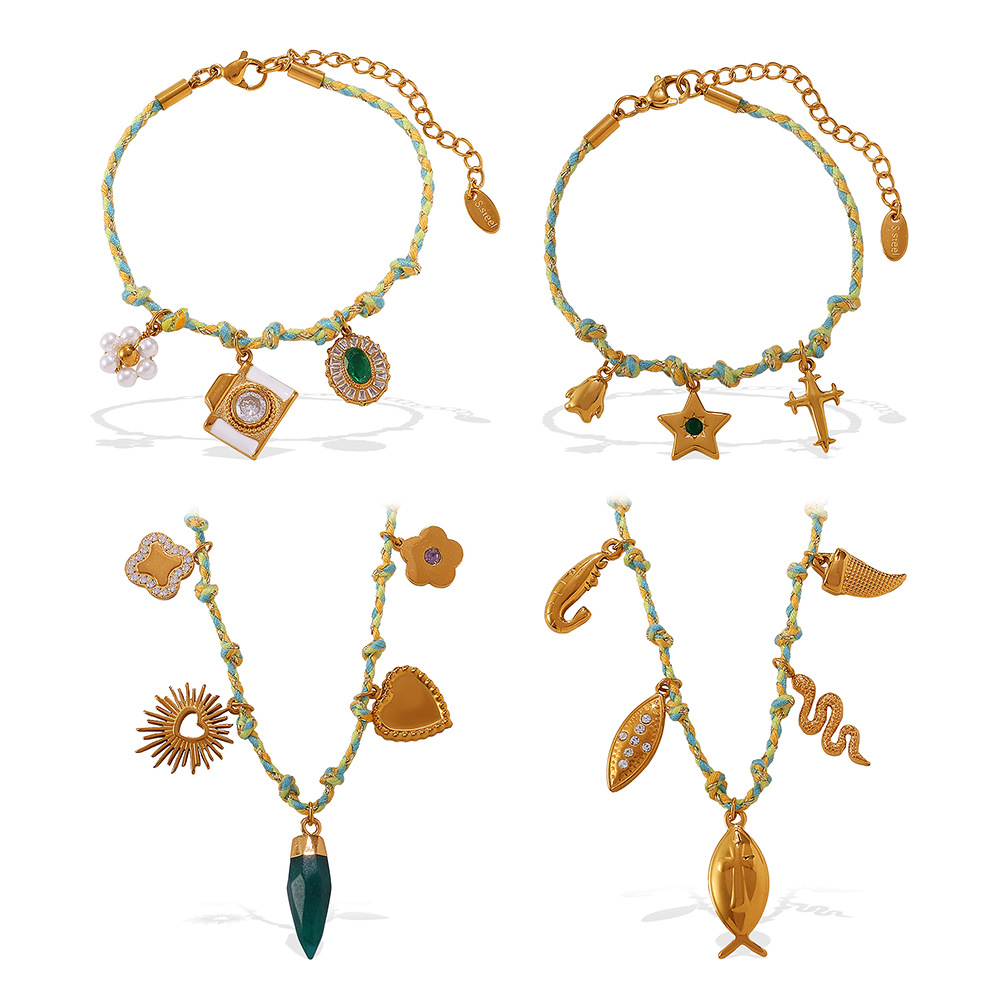 Ensemble de colliers pendentifs DIY en forme de poisson Image5