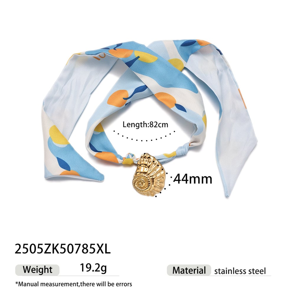 1 Piece Fabric Pendant Necklace 