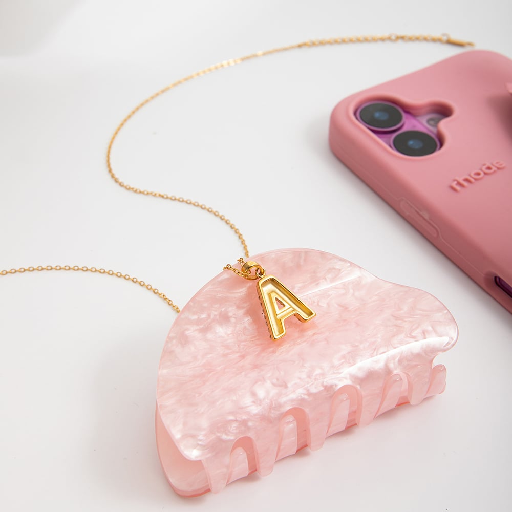 1 Piece Classic Letter Stainless Steel Gold Color Women's Pendant Necklaces Picture6