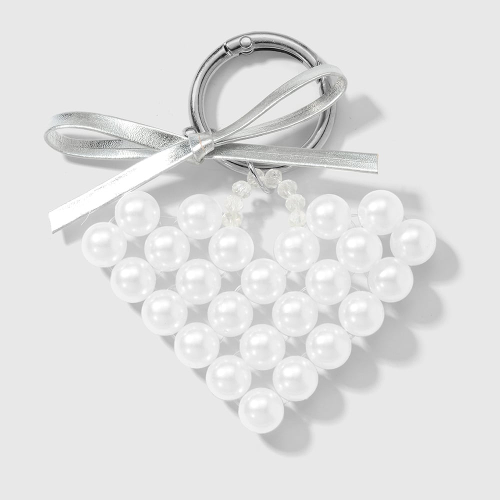 1 Piece Beaded Heart Bag Charm Picture9