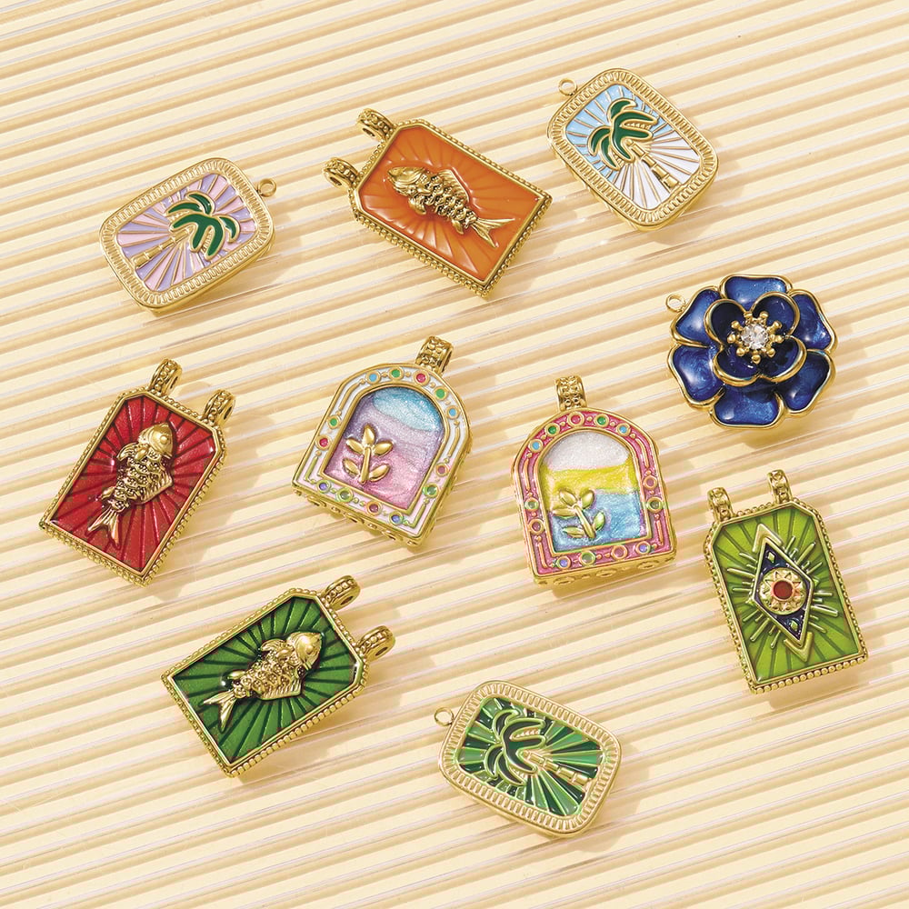 1 Piece Classic Tarot Stainless Steel Women's Pendants Picture5