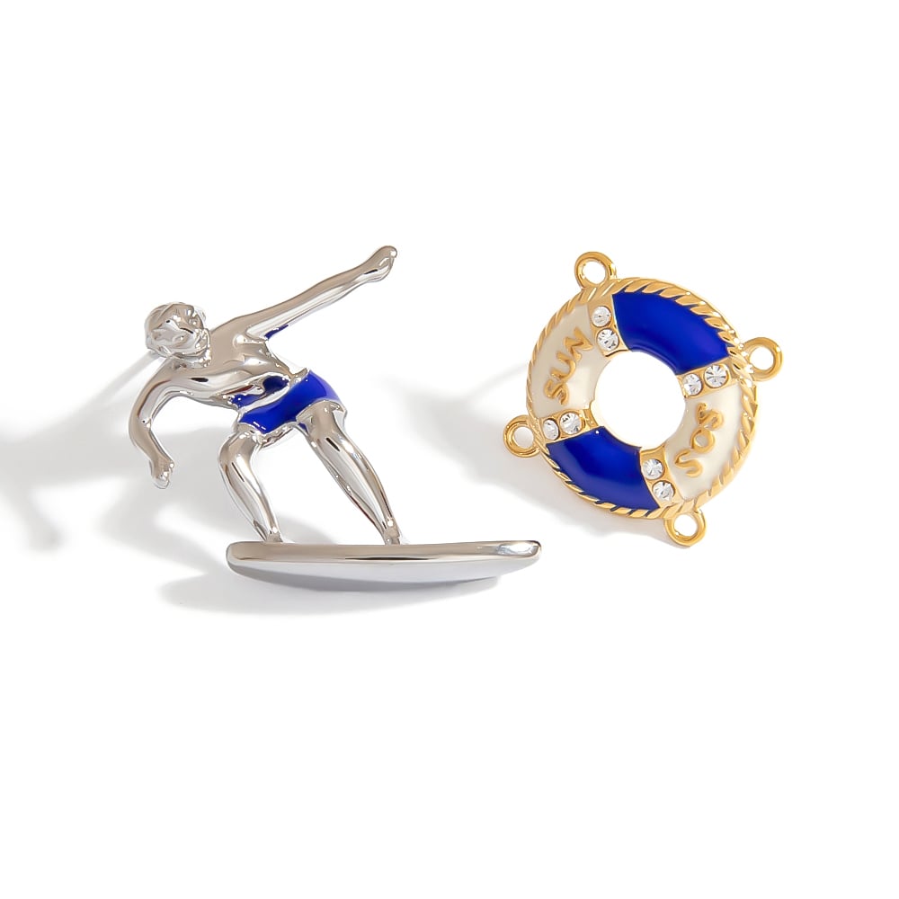 Simple Irregular Shape 925 Sterling Silver Women's Drop Earrings