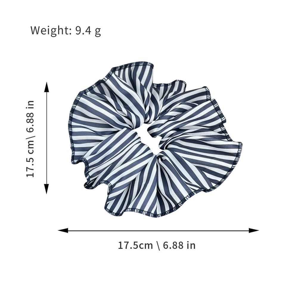 1 Piece Daily Assorted Colors Strip Synthetic Fiber Women's Scrunchies Picture4