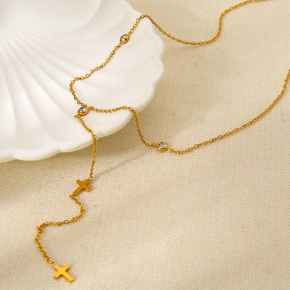 1 Stück einfache klassische Edelstahl-Anhängerketten für Damen Bild4