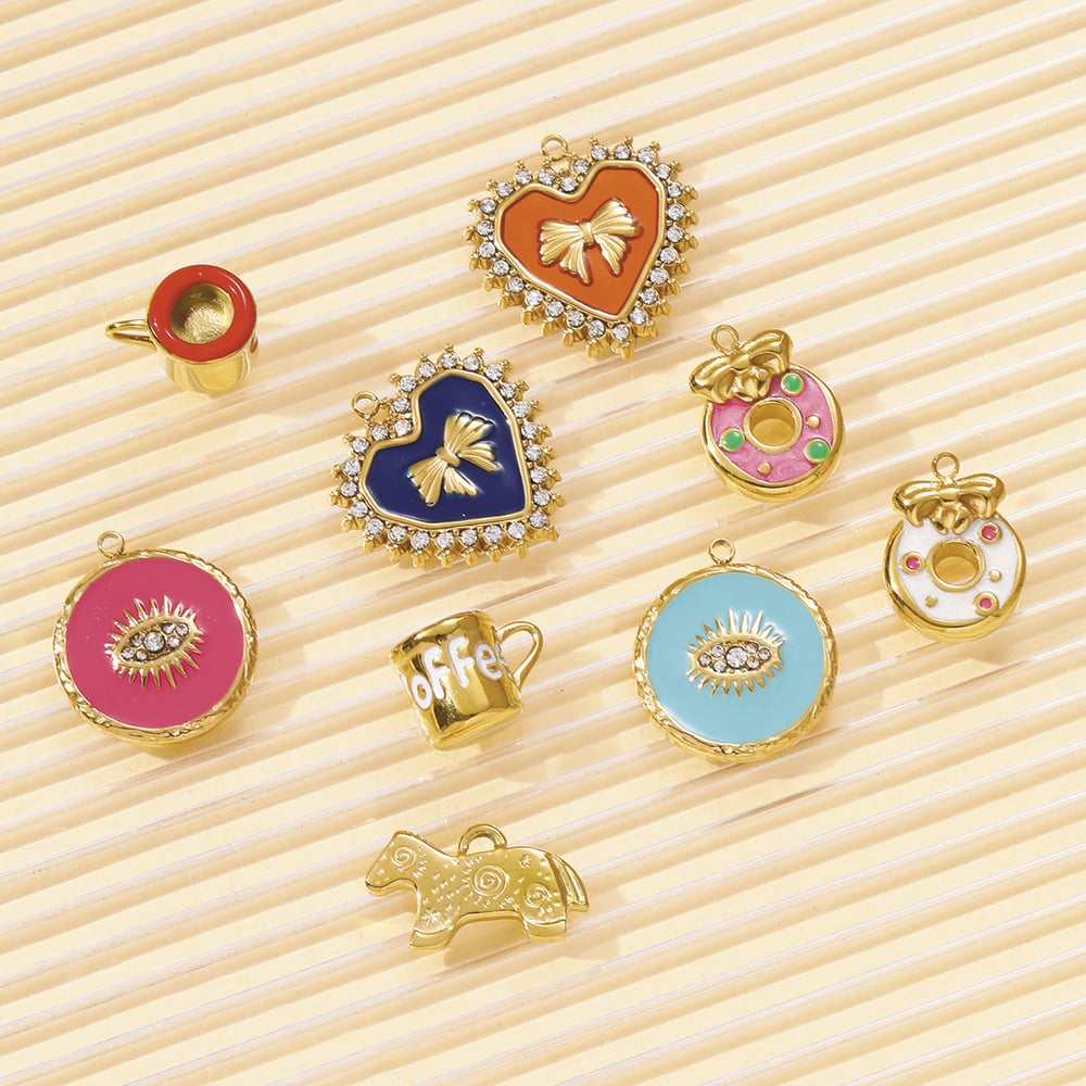 1 Piece Casual Food Stainless Steel Women's Pendants Picture3