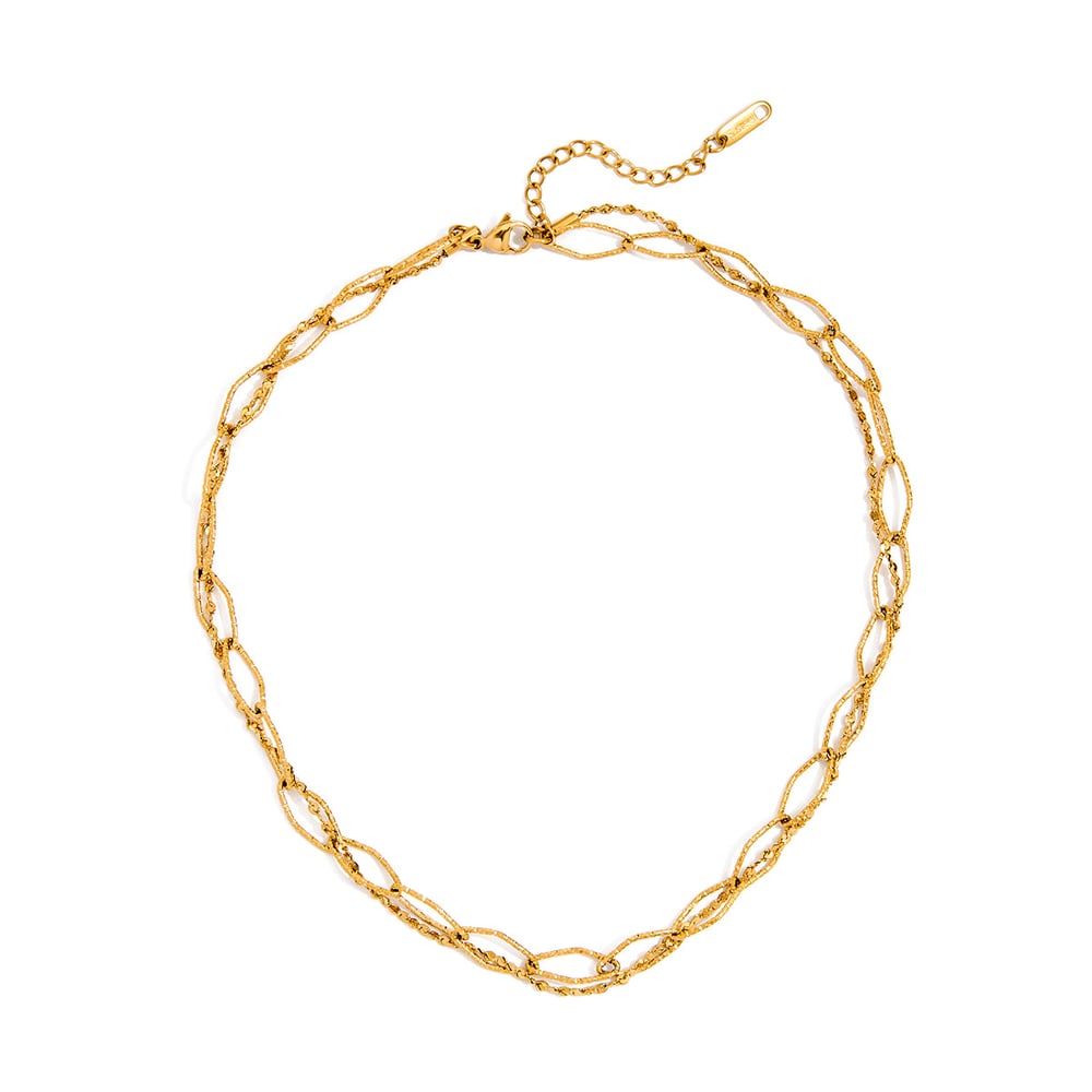 1 Piece Retro Sun Stainless Steel Gold Color Women's Pendant Necklaces 