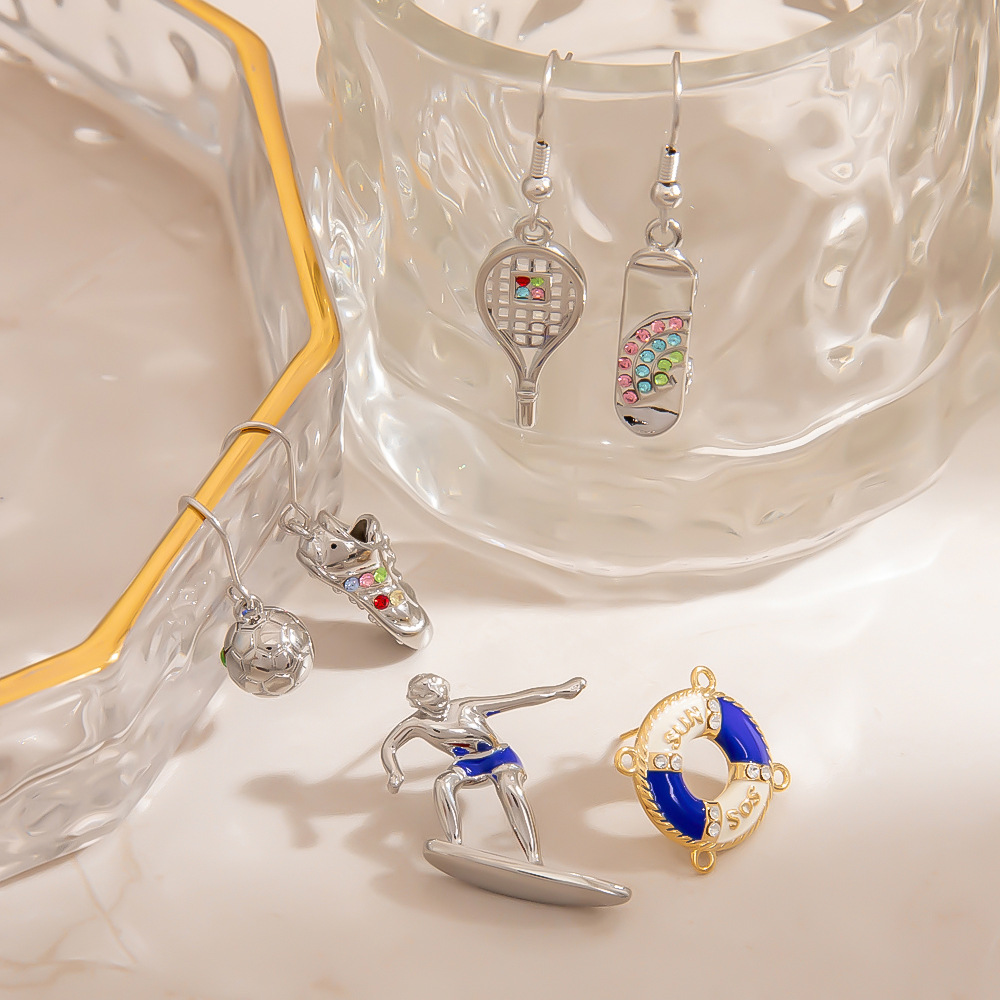 Simple Irregular Shape 925 Sterling Silver Women's Drop Earrings h5Picture3