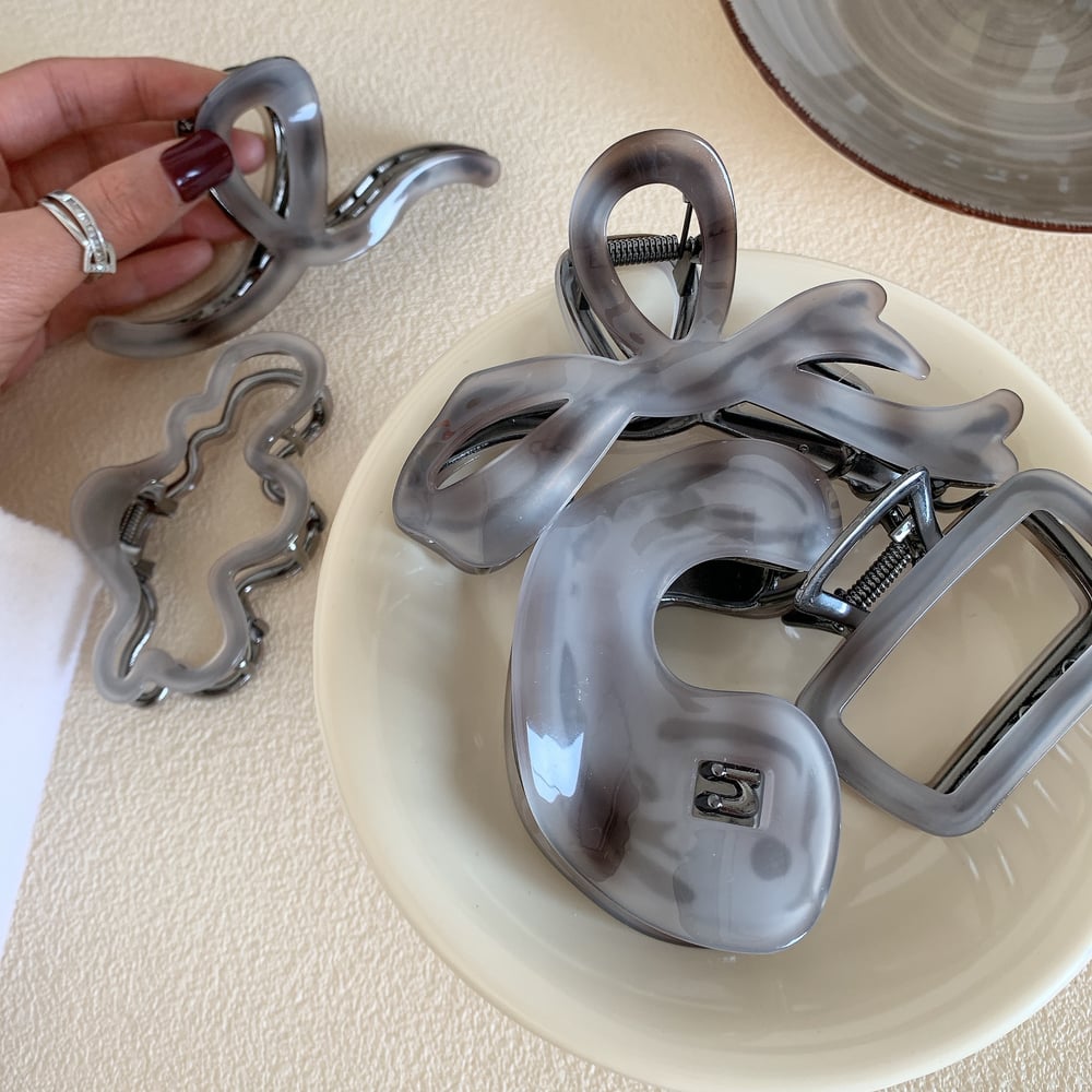 1 Pair Simple Series Casual Geometric Acetate Women's Hair Claws h5Picture2