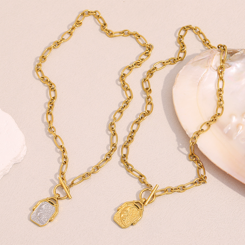 1 Piece Simple Series Classic Sun Stainless Steel Women's Pendant Necklaces Picture3